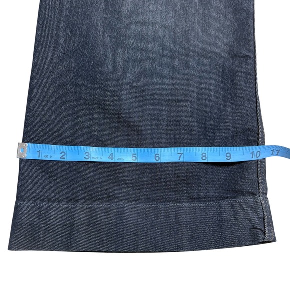 Maeve The Colette Crop Wide Leg Jeans Dark Denim Size 29 EUC - Picture 8 of 11